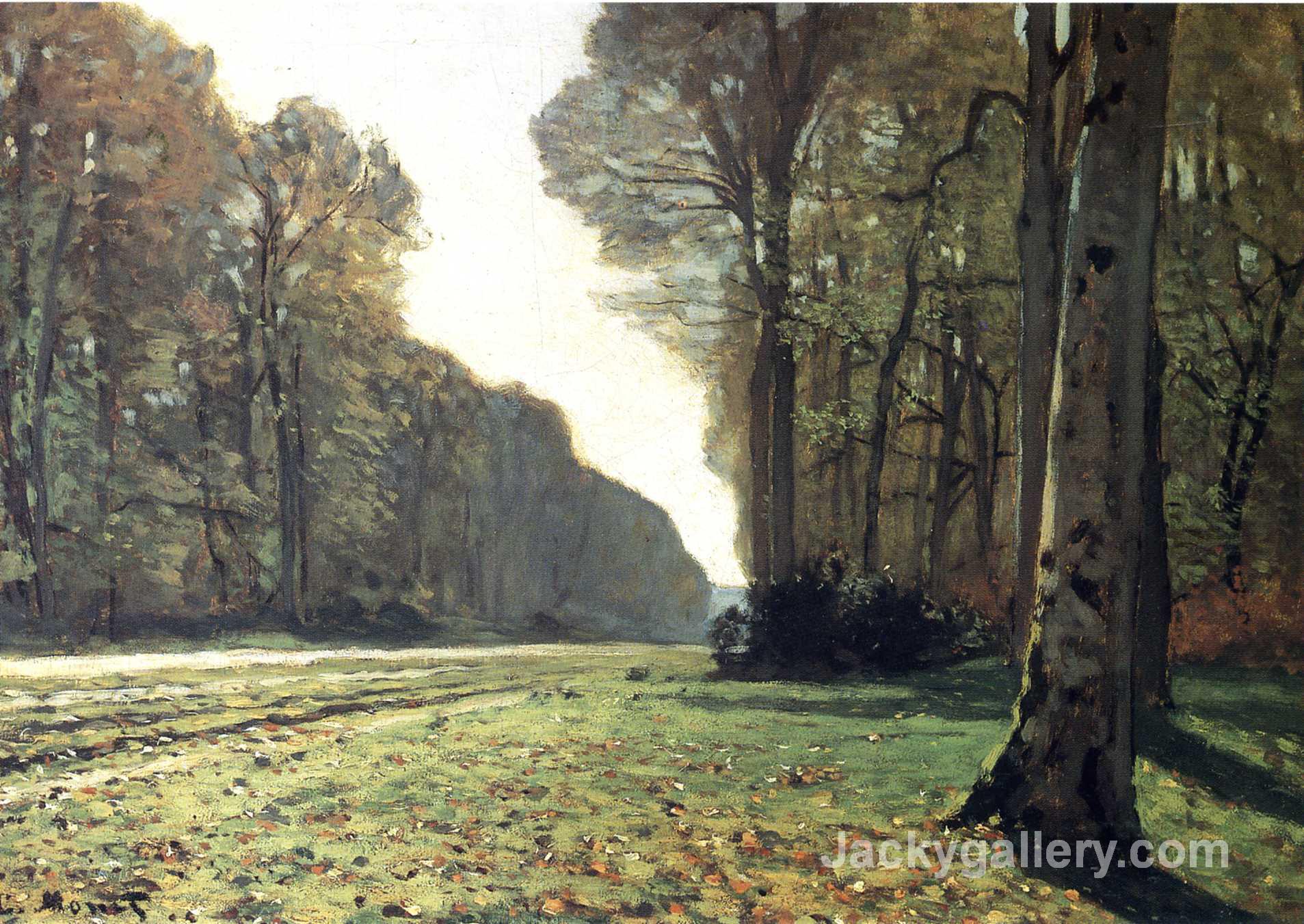 The Pave de Chailly in the Forest by Claude Monet paintings reproduction